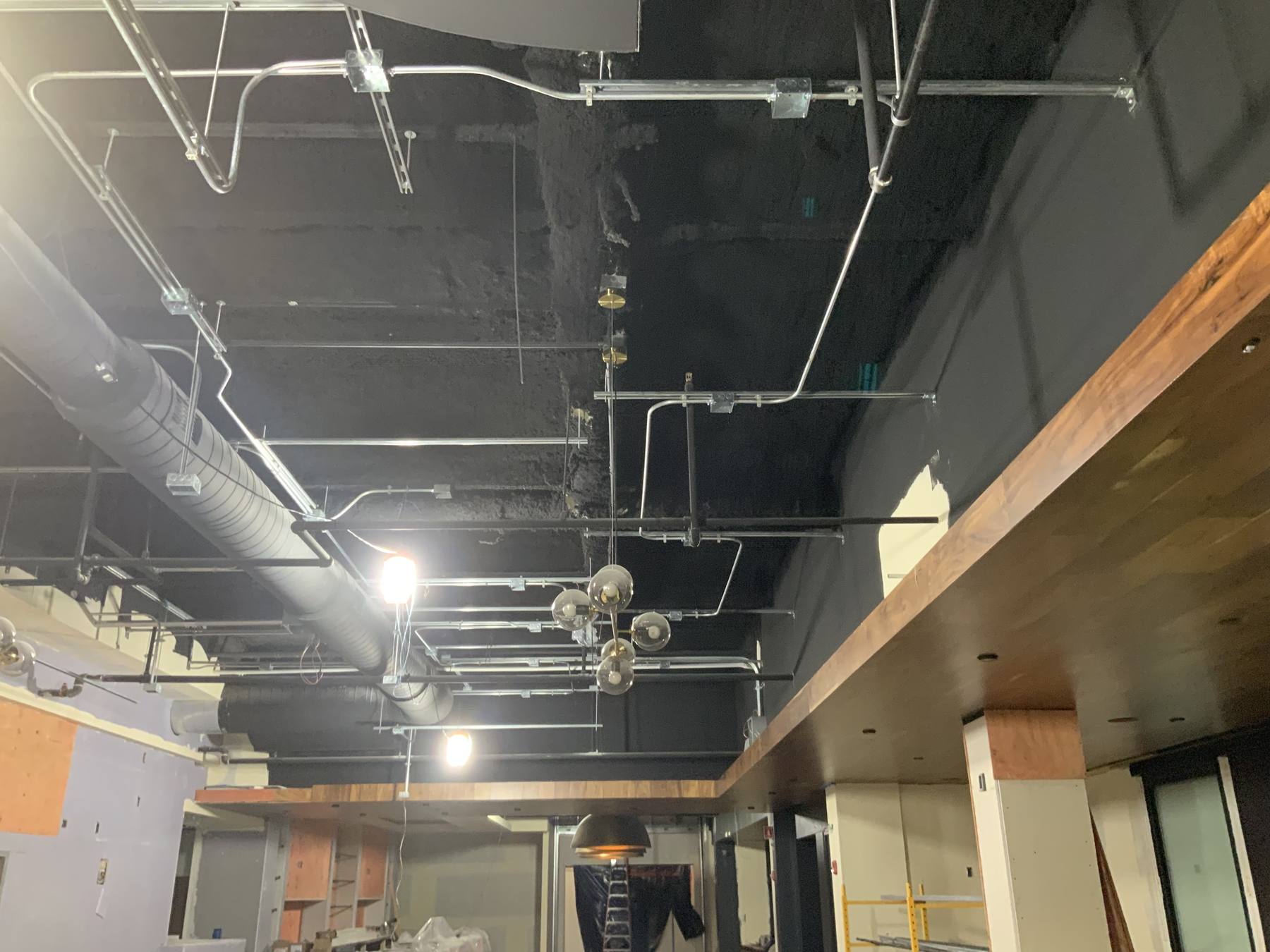 STK Oak Brook restaurant electrical rough-in