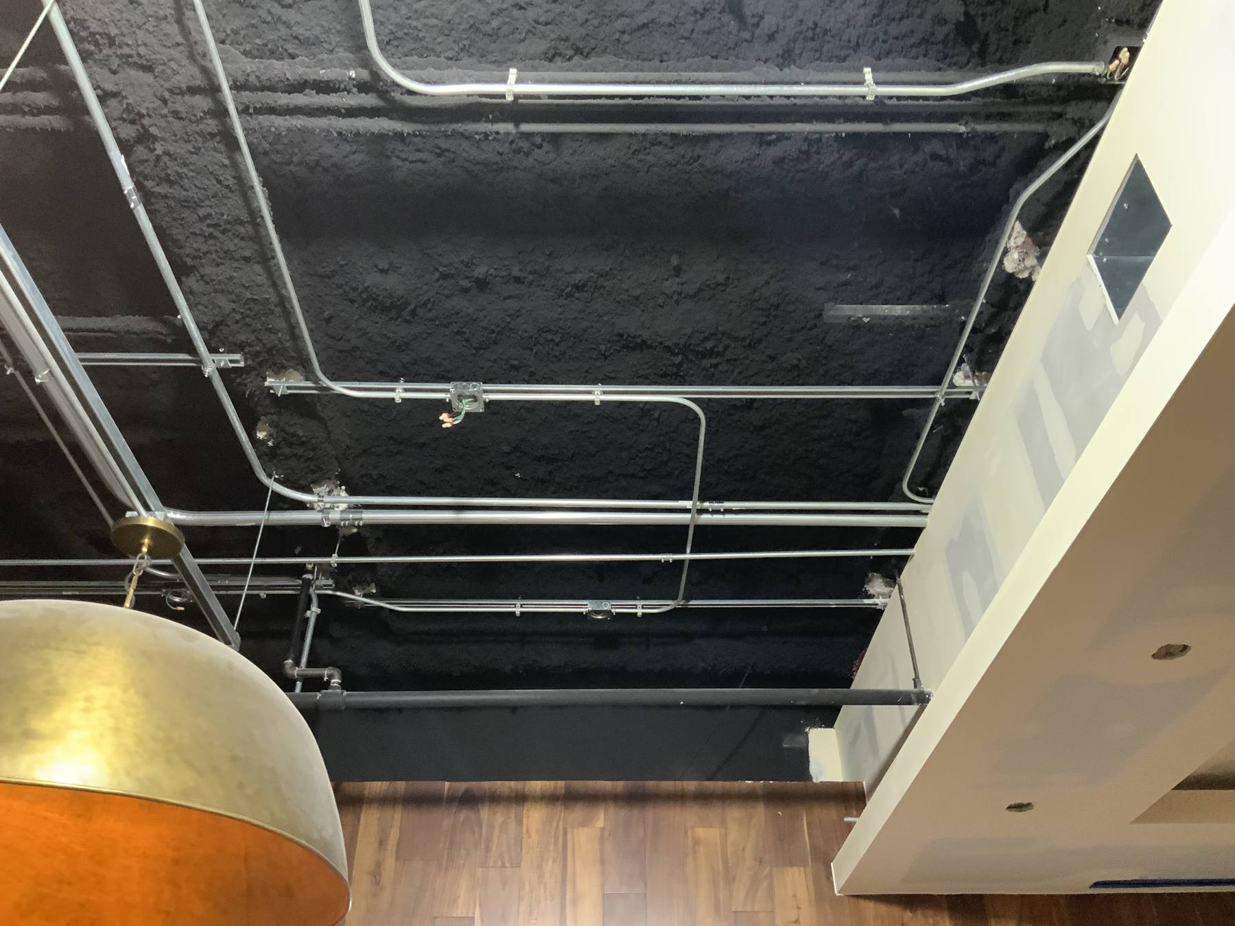 STK Oak Brook ceiling conduit grid